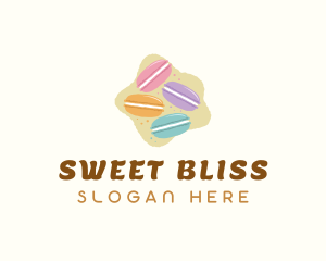 Sugar - Macaroons Pastry Dessert logo design