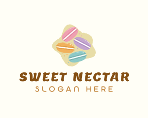 Macaroons Pastry Dessert logo design