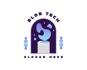 Blob - Modern Art Sculpture logo design