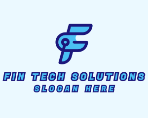 Tech Company Letter F logo design