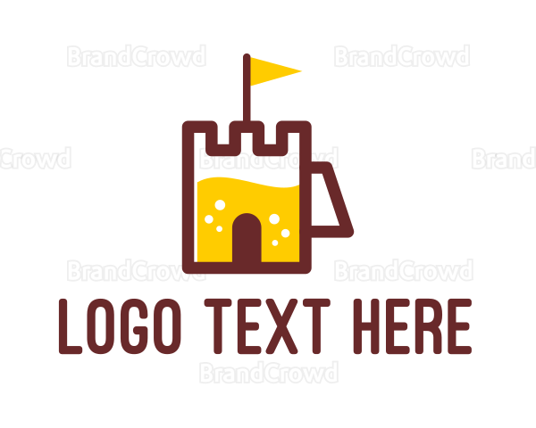 Castle Beer Mug Logo