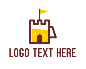 Alcohol - Castle Beer Mug logo design