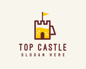 Castle Beer Mug  logo design