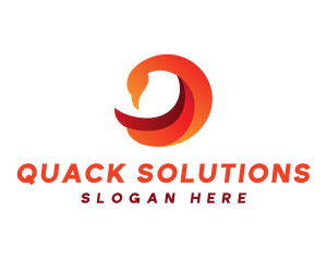 Duck - Modern Duck Symbol logo design