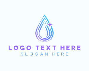 Oil - Water Droplet Ripple logo design