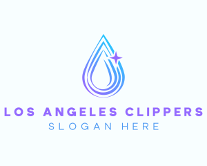 Purified - Water Droplet Ripple logo design