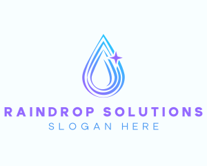 Raindrop - Water Droplet Ripple logo design