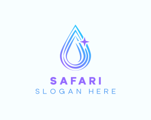 Water Drop - Water Droplet Ripple logo design