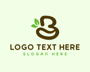 Coffee Stall - Organic Coffee Letter B logo design
