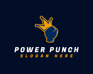 Punch - Fitness Boxing King logo design