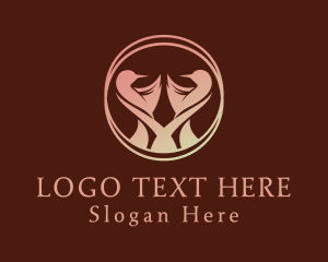 Farm Animal - Wedding Swan Ring logo design