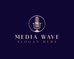 Broadcasting - Broadcasting Audio Mic logo design