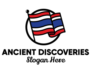 Thailand Country Flag  logo design