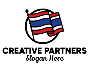 Thailand Country Flag  logo design