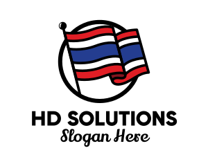 Thailand Country Flag  logo design