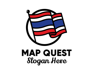 Thailand Country Flag  logo design