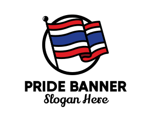 Flag - Thailand Country Flag logo design