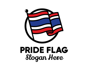 Flag - Thailand Country Flag logo design