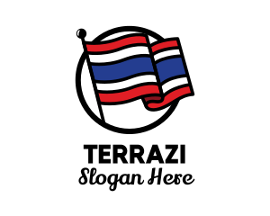 Thailand Country Flag  logo design