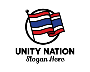 Nation - Thailand Country Flag logo design