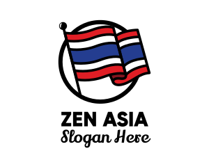 Asia - Thailand Country Flag logo design