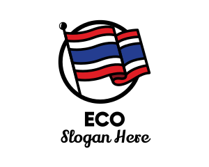 Thailand Country Flag  logo design