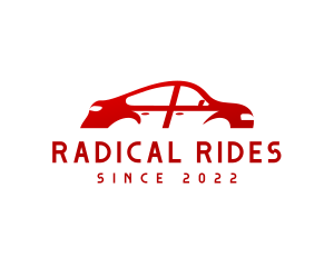 Red Car Automotive logo design