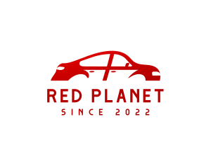 Red Car Automotive logo design