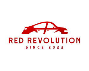 Red Car Automotive logo design