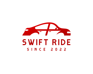 Taxi - Red Car Automotive logo design