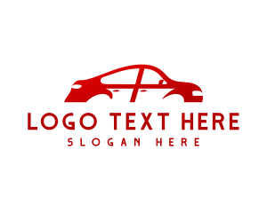 Red Car Automotive Logo