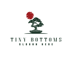  Asian Bonsai Tree Logo