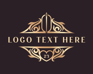 Thread - Premium Sewing Needle logo design