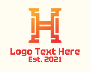 Economic - Insurance Company Letter H logo design