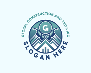 Roof Builder Construction logo design