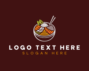 Bibimbap - Bibimbap Fresh Meal logo design