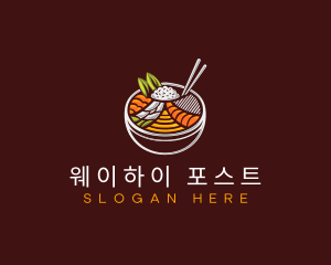 Bibimbap Fresh Meal logo design