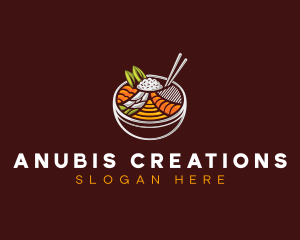 Bibimbap Fresh Meal logo design