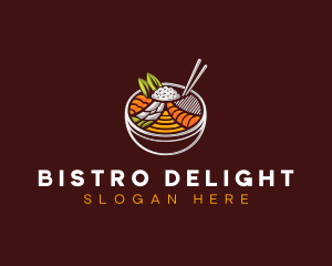 Bibimbap Fresh Meal logo design