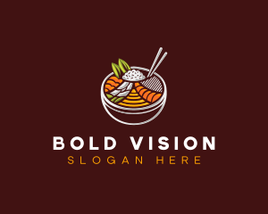 Bibimbap Fresh Meal logo design