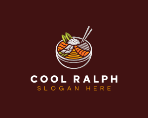 Bibimbap Fresh Meal logo design