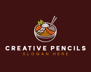 Bibimbap Fresh Meal logo design