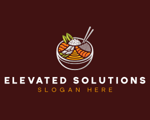 Bibimbap Fresh Meal logo design