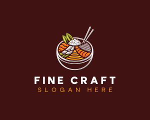 Bibimbap Fresh Meal logo design