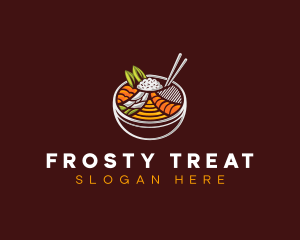 Bibimbap Fresh Meal logo design