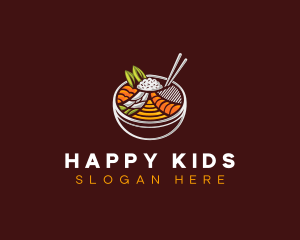 Bibimbap Fresh Meal logo design