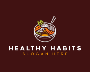 Bibimbap Fresh Meal logo design