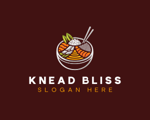 Bibimbap Fresh Meal logo design