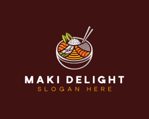 Bibimbap Fresh Meal logo design