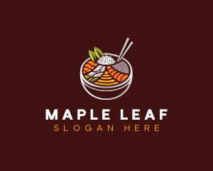 Bibimbap Fresh Meal logo design